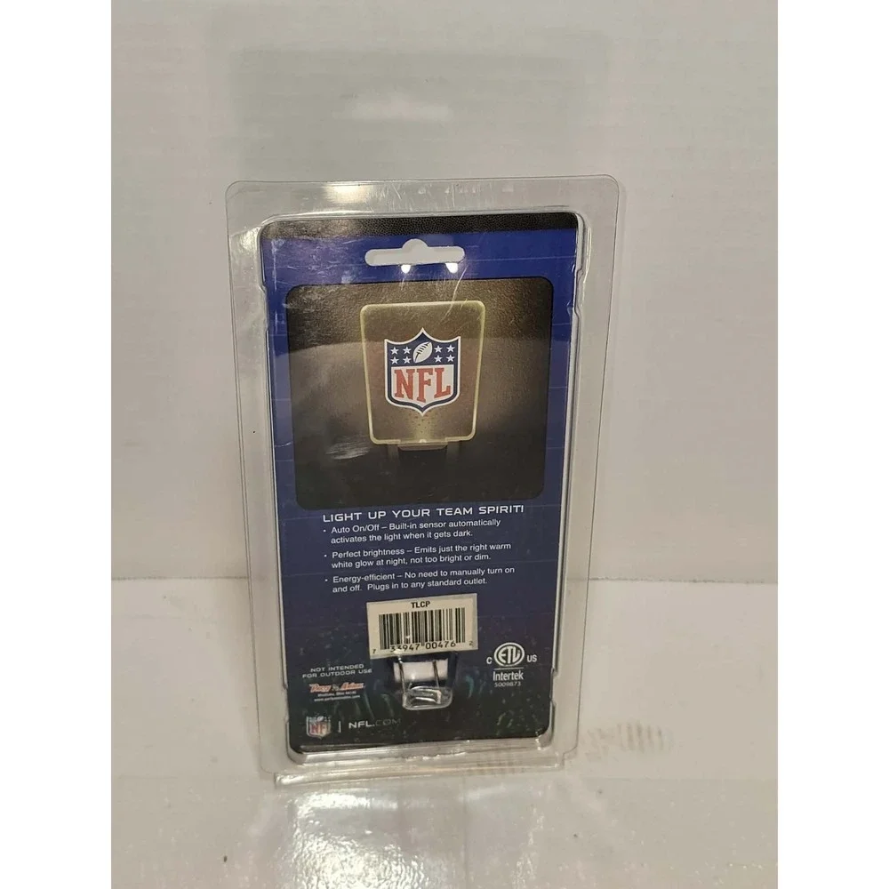 Carolina Panthers NFL Night Light Plug-In‎ Sensor New 🏈💙